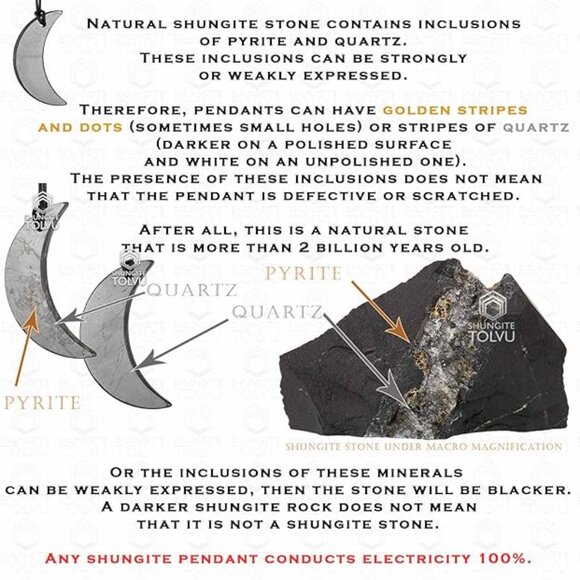 Shungite Pendant - Picture 2 of 4